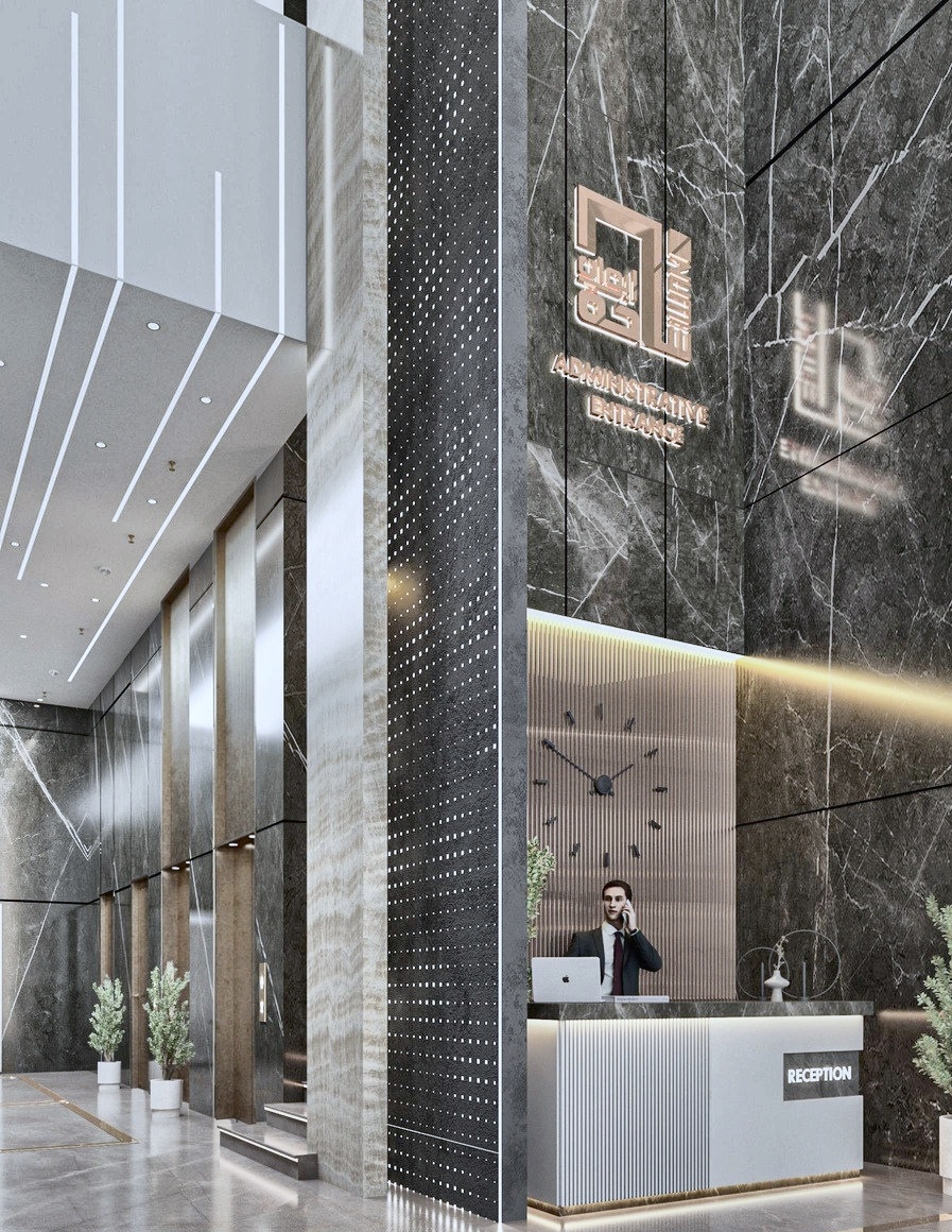 Administrative lobby with reception