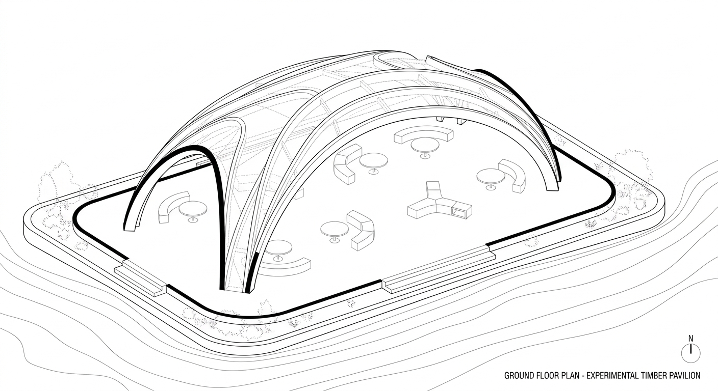 Timber Pavilion — Garden Retreat — 02-ground-plan