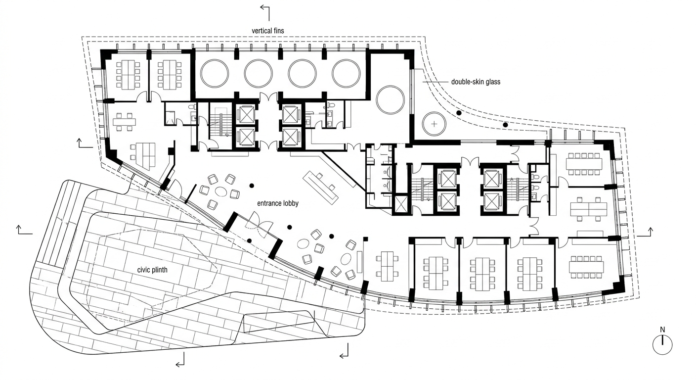 Corporate Tower — Riyadh Skyline — 02-ground-plan
