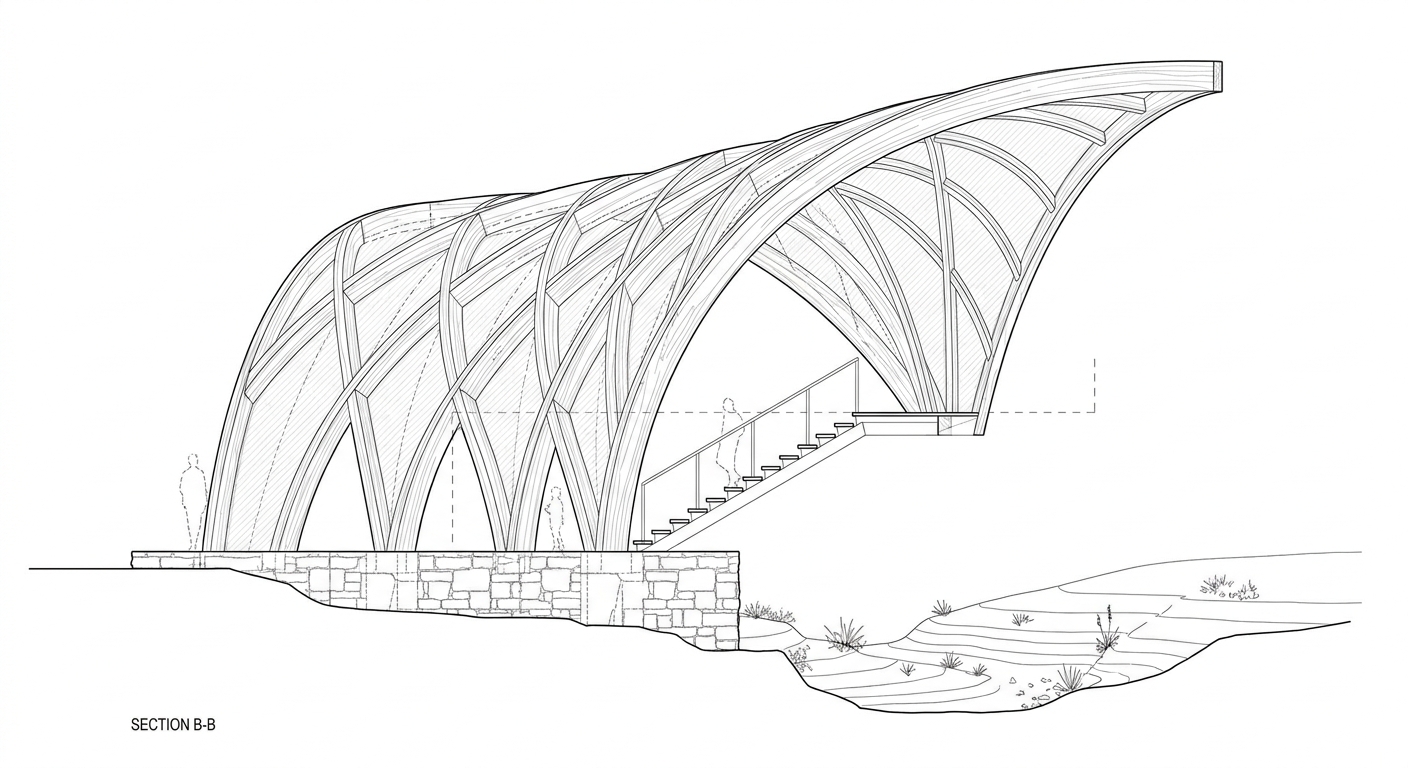 Timber Pavilion — Garden Retreat — 05-section-bb