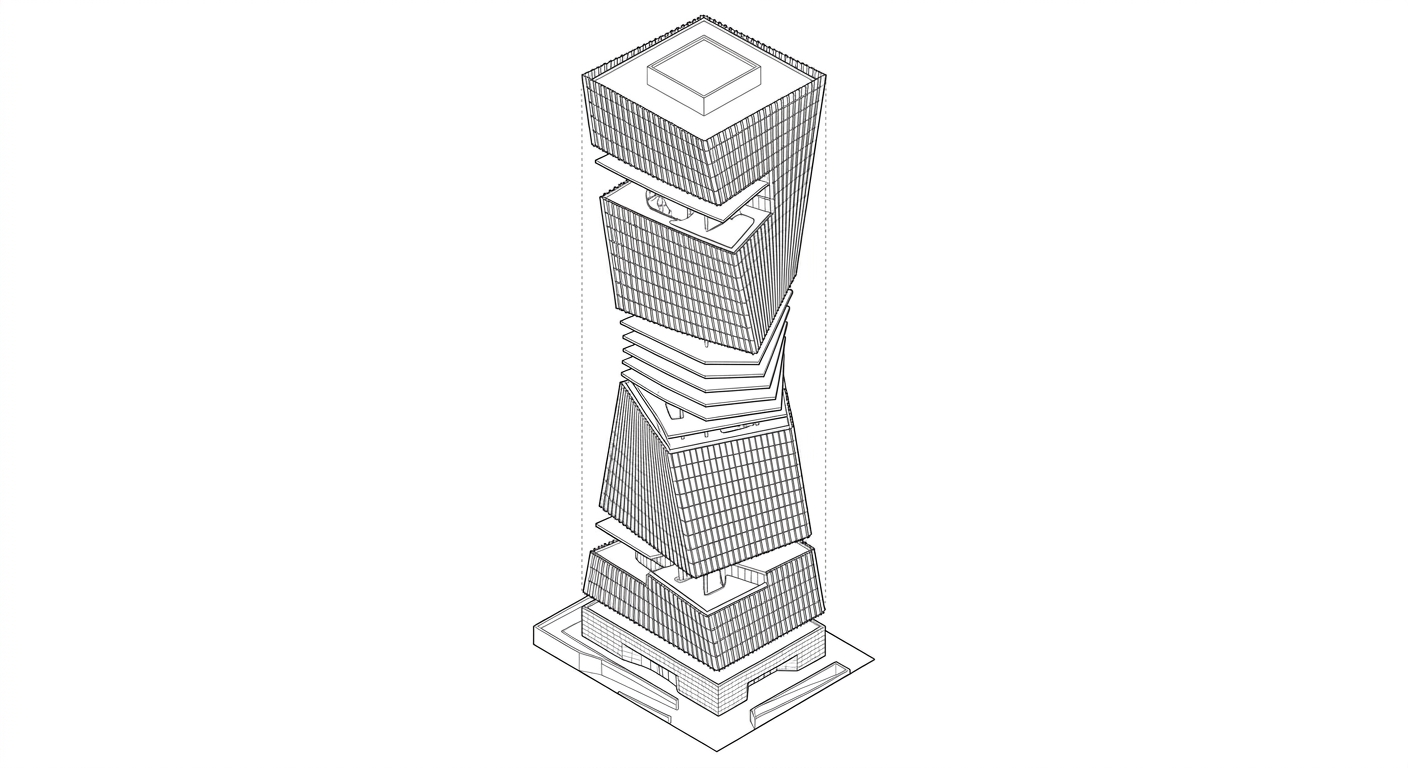 Corporate Tower — Riyadh Skyline — 08-axonometric