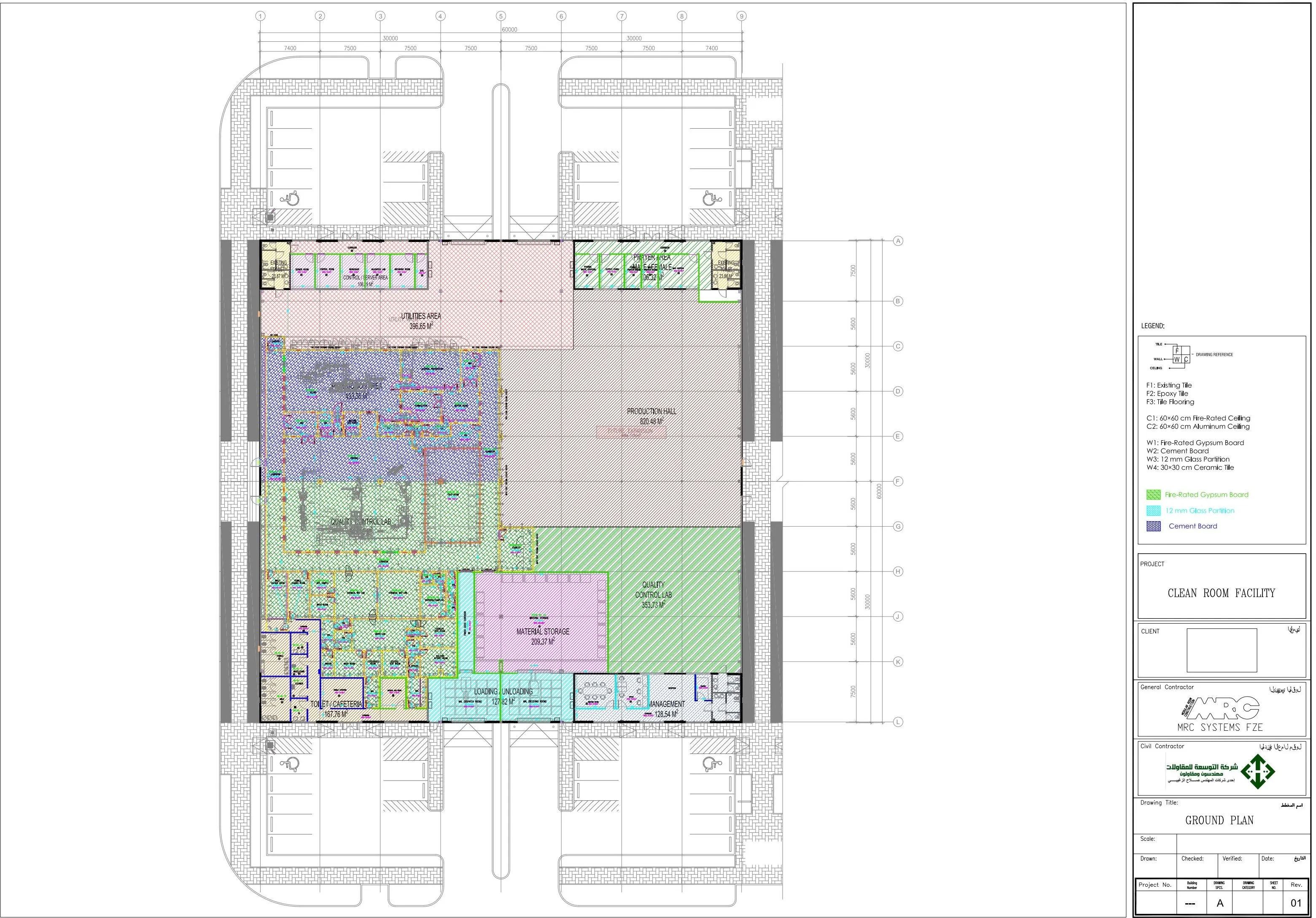 Facility ground plan