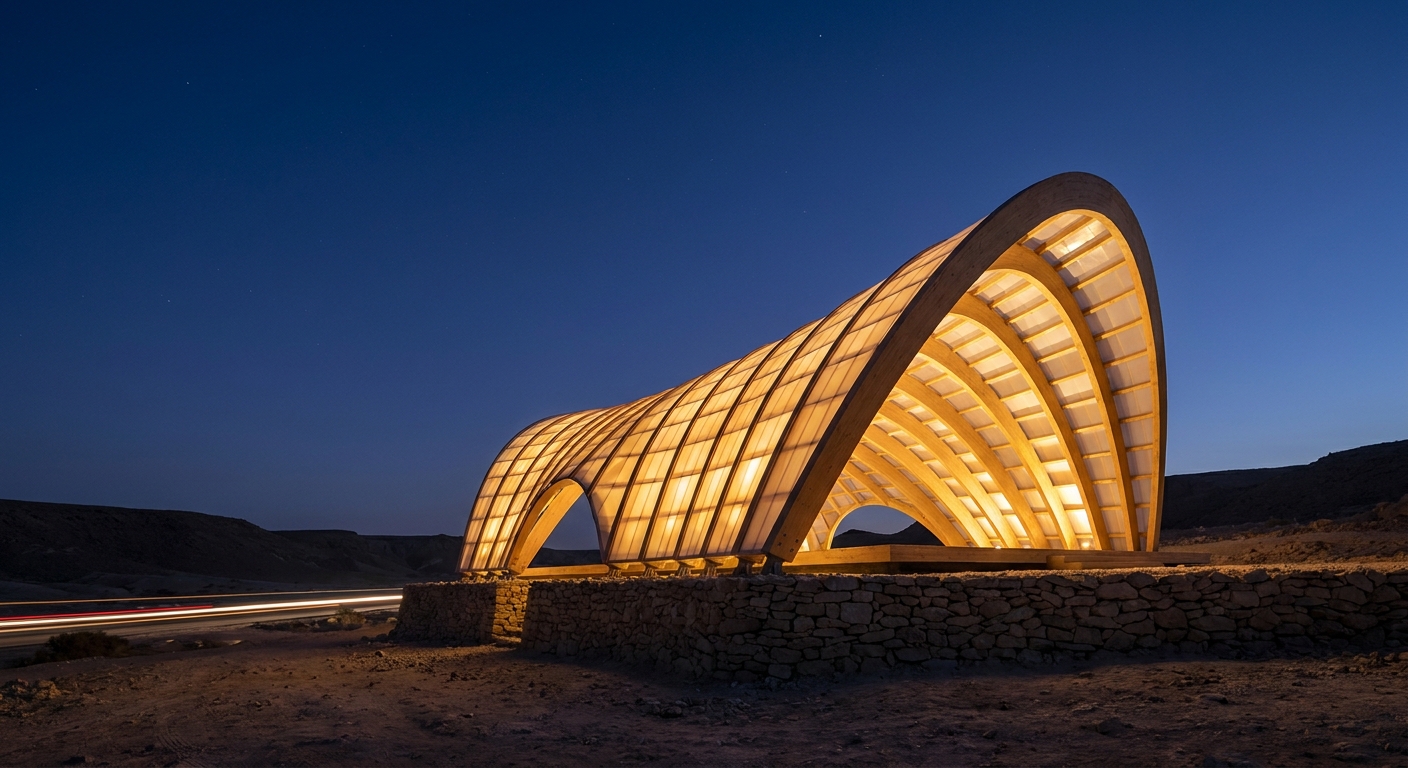 Timber Pavilion — Garden Retreat — 01-night