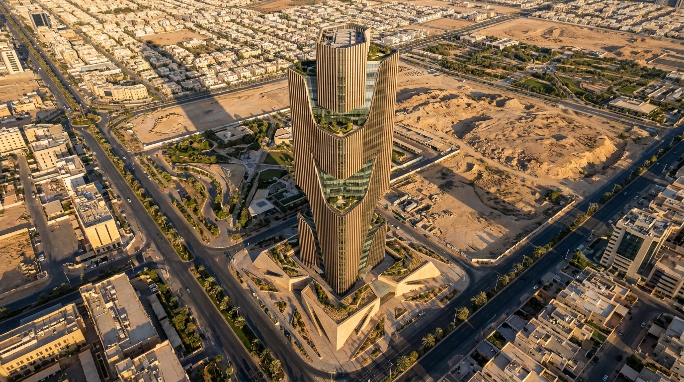 Corporate Tower — Riyadh Skyline — 03-aerial