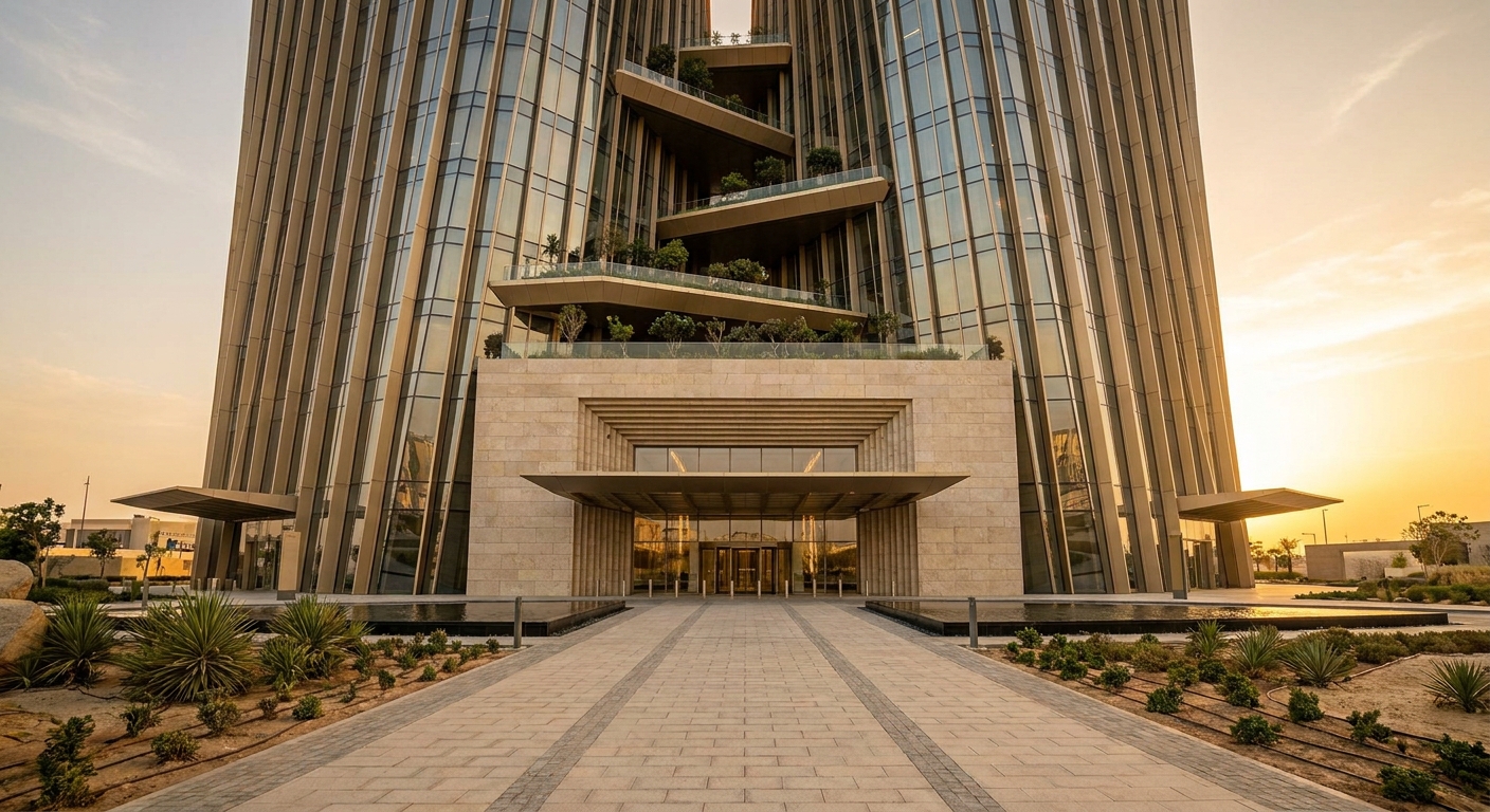 Corporate Tower — Riyadh Skyline — 04-entry