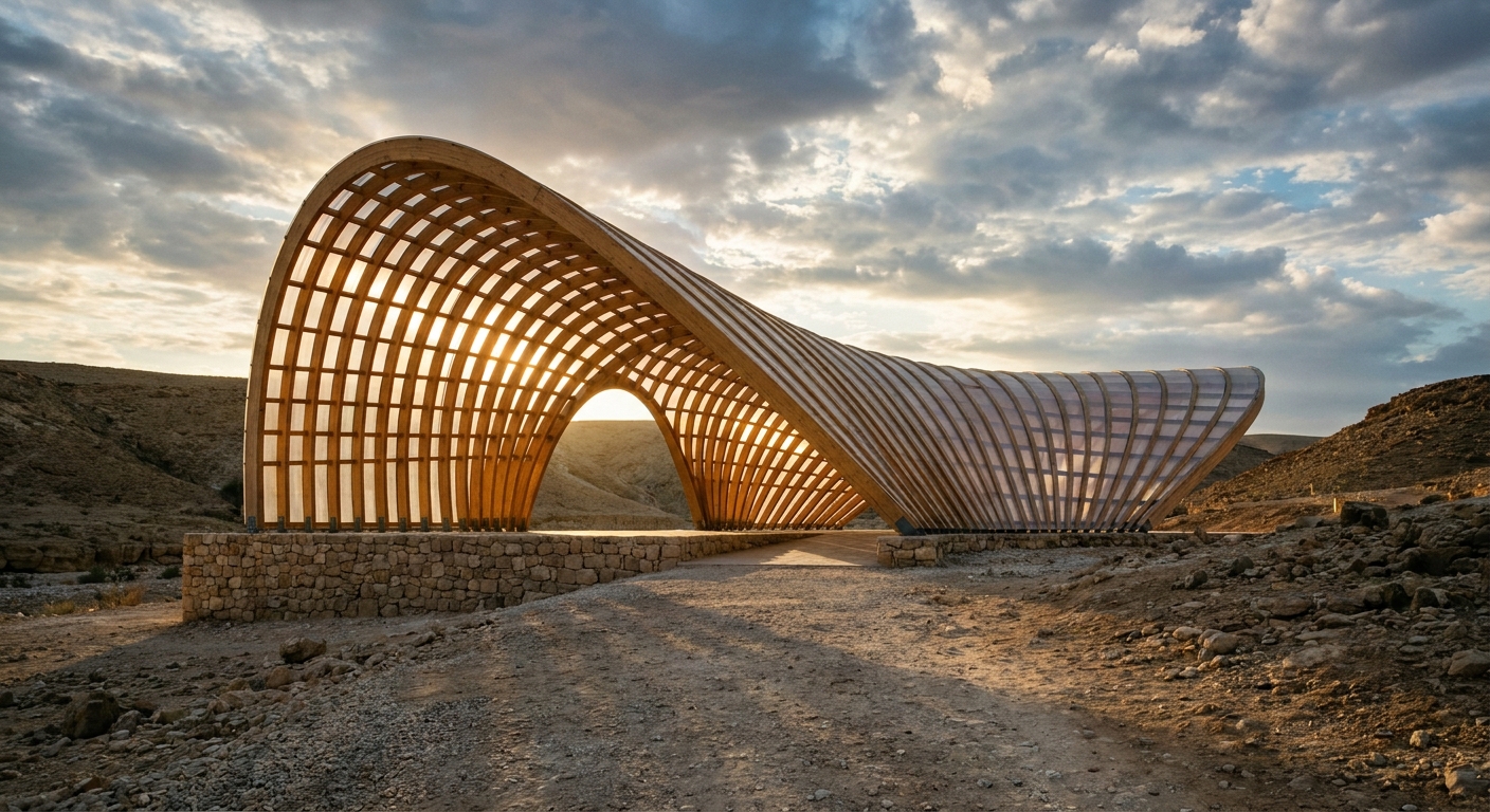 Timber Pavilion — Garden Retreat — 04-entry