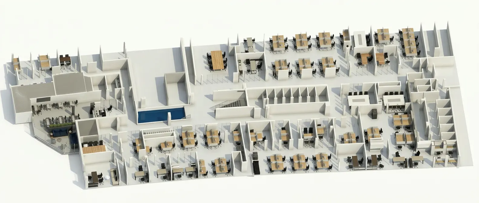 NBCC HQ first floor 3D render