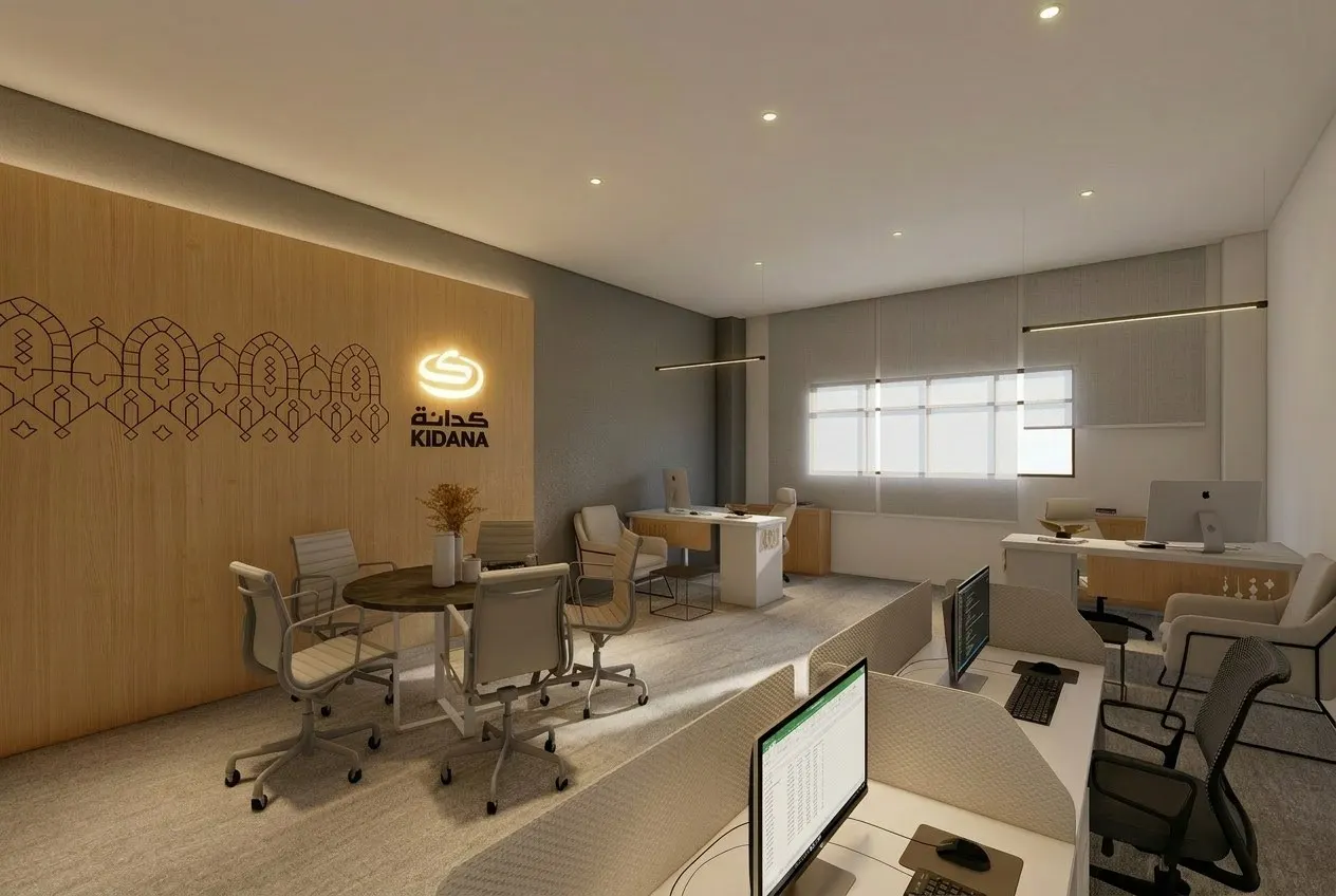 Open office in daylight