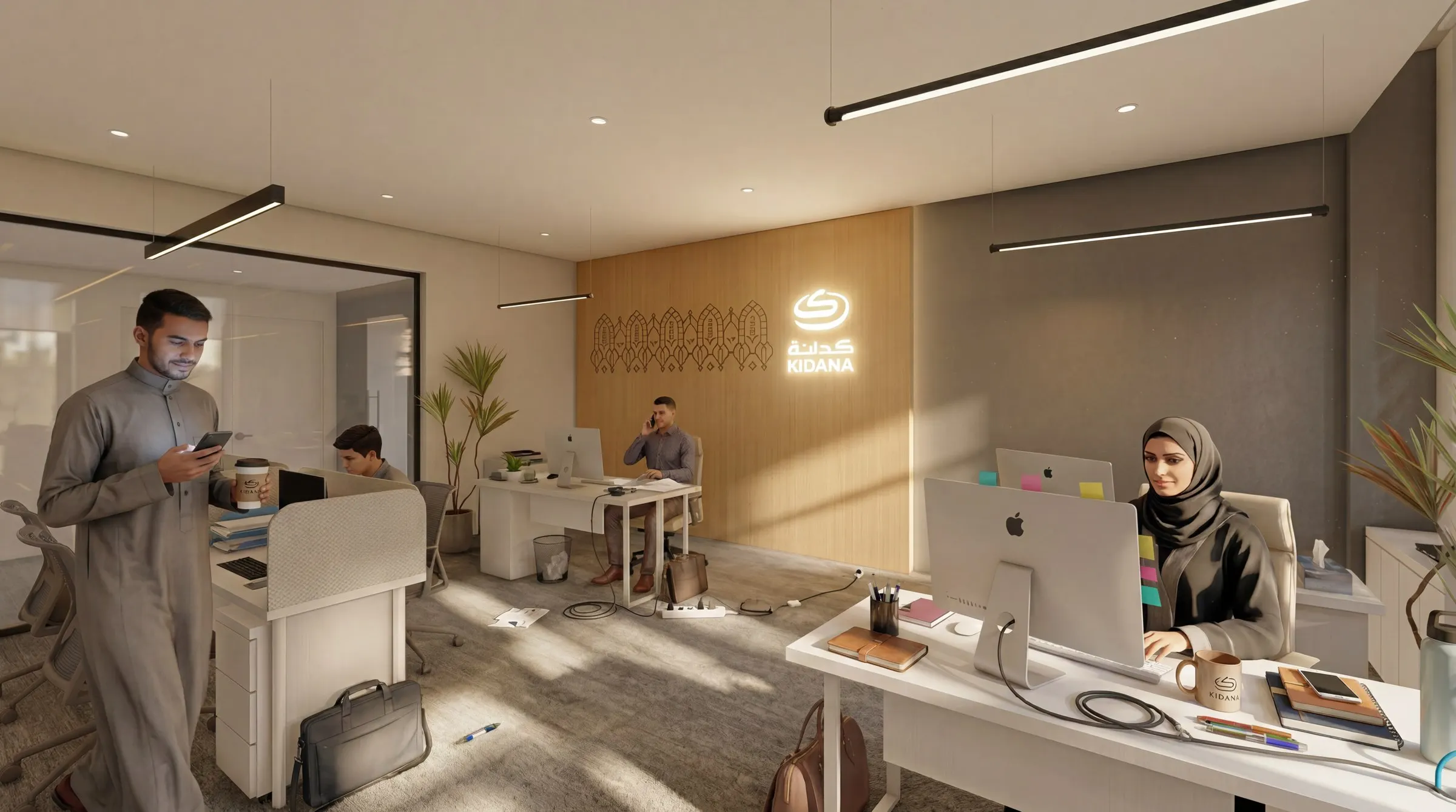Office in use — daily life