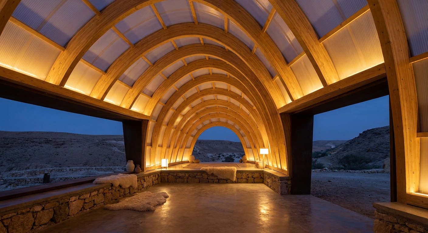 Timber Pavilion — Garden Retreat — interior 02-living