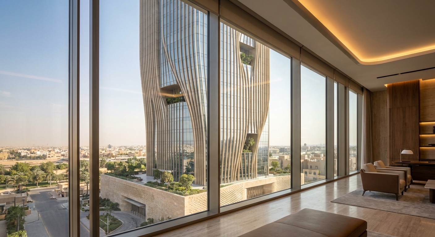 Corporate Tower — Riyadh Skyline — interior 03-view