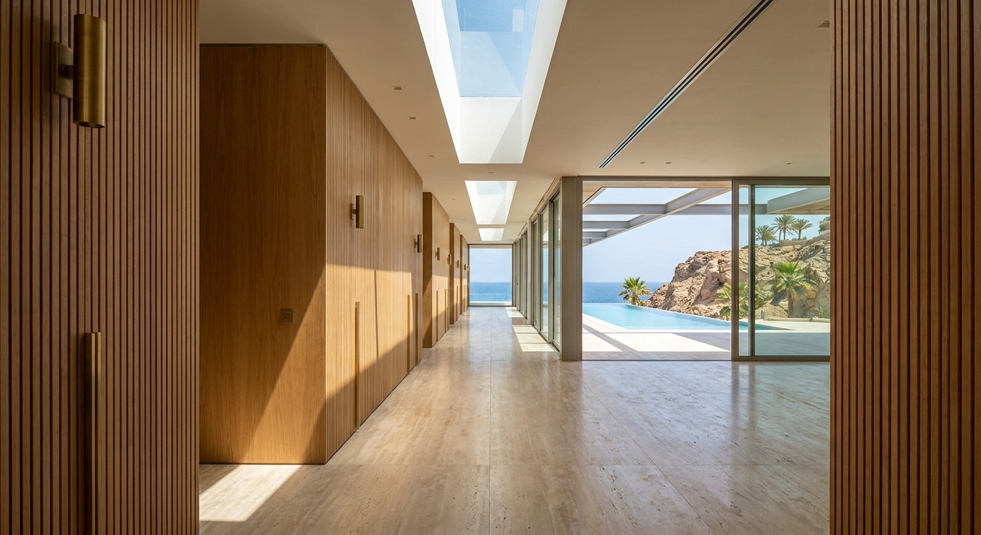 Coastal Villa — Red Sea Edge — interior 04-corridor