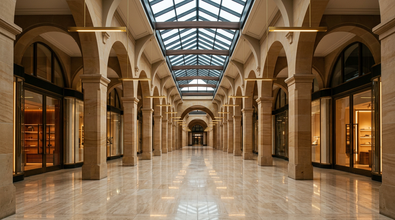 Iwan Square — arcade interior