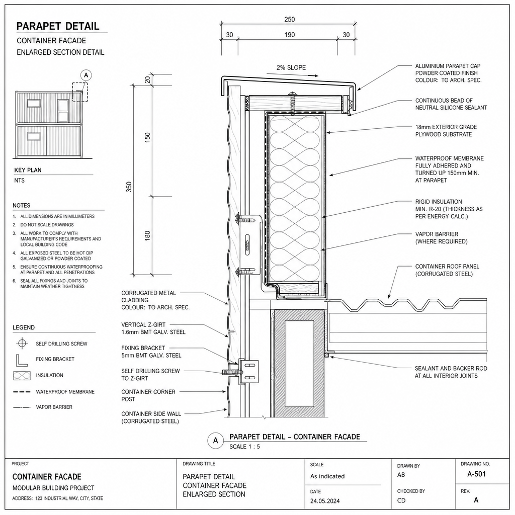 Parapet / Rawashin Detail