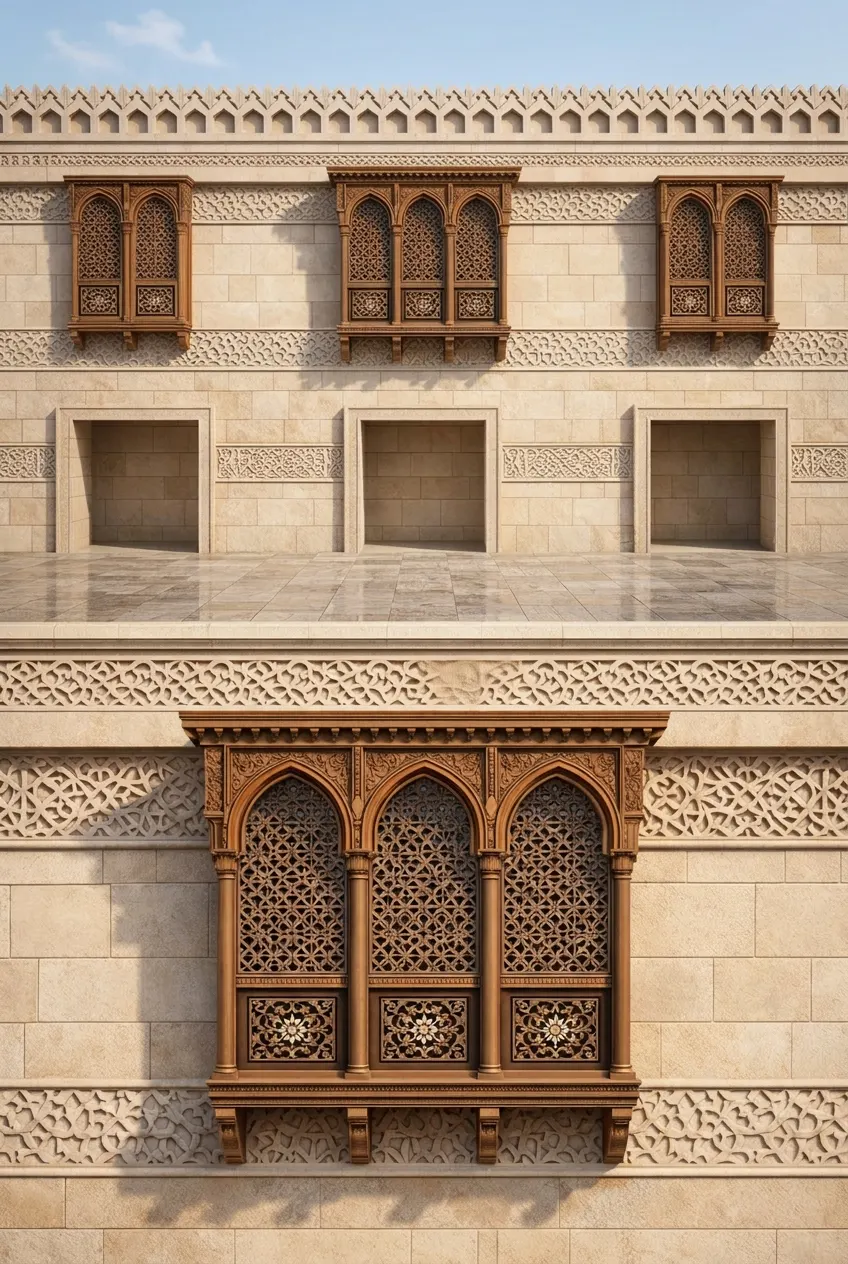 Rawasheen Façade — Daylight Detail
